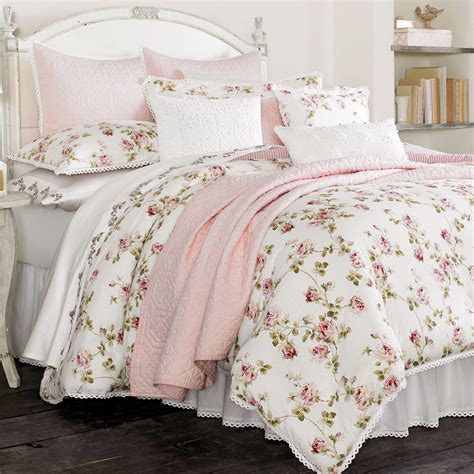 floral comforters.